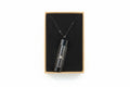Glass vial stainless steel necklace