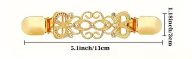 Pince à foulard ornée