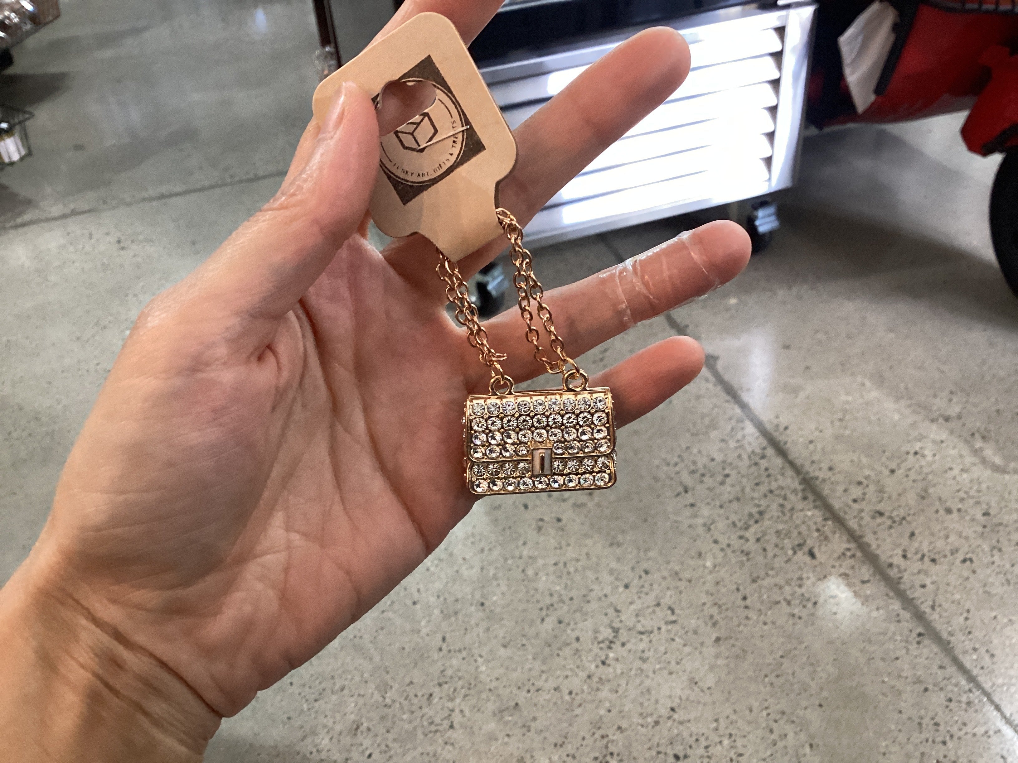Porte-clés de sac à main Diamonte