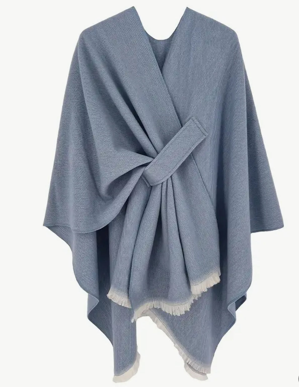 Solid Colour Cross- Wrap Cape