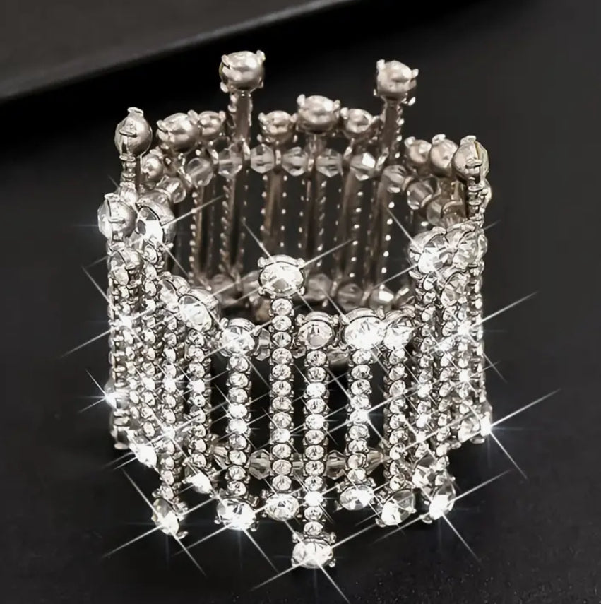 Bracelet élastique en diamant