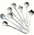 Cuillère à café fleur d'argent (acier inoxydable)
