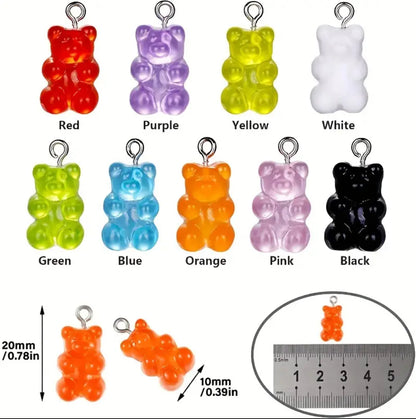 Gummi bear charm ( various colours)