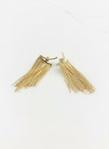 Gold thread earrings