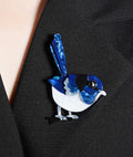 Blue Bird Brooch