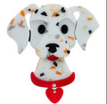 Broche chien en acrylique