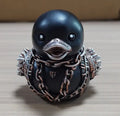 Canard en caoutchouc punk rocker