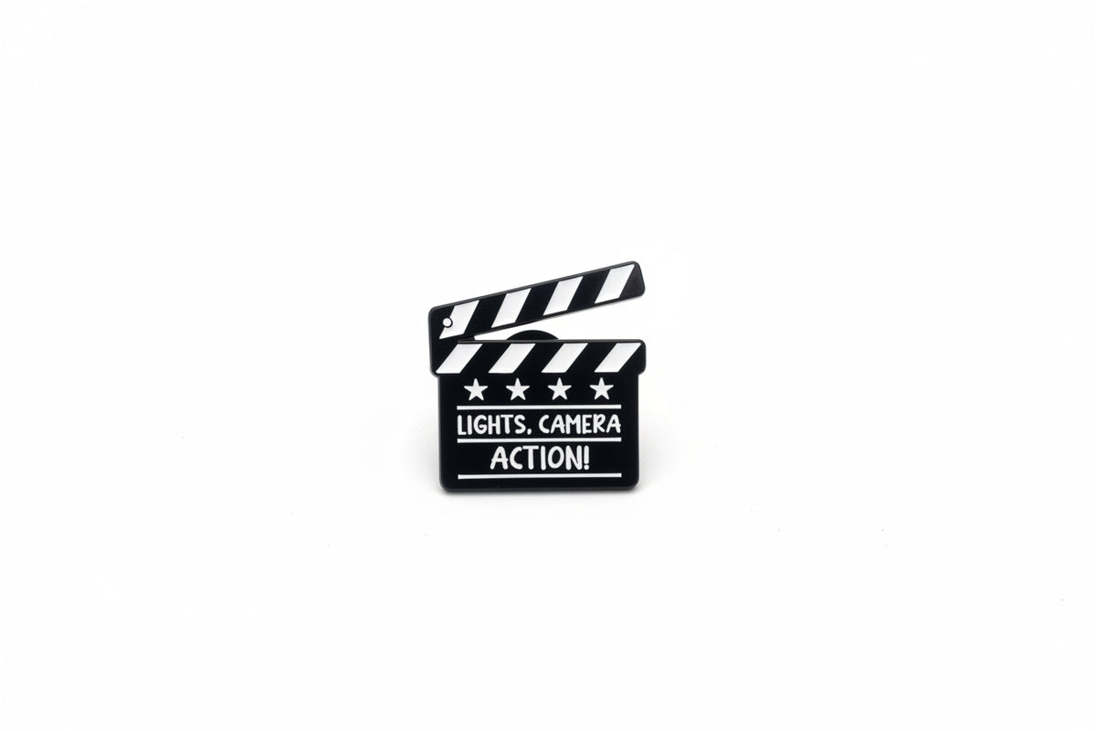 Lights Camera Action Pin
