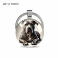 Staffie Dog Keychain