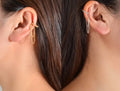 Manchette d'oreille avec chaînes (or ou argent)