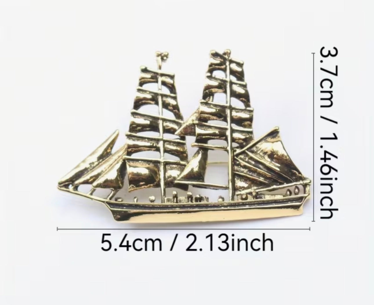 Sailing Boat Brooch