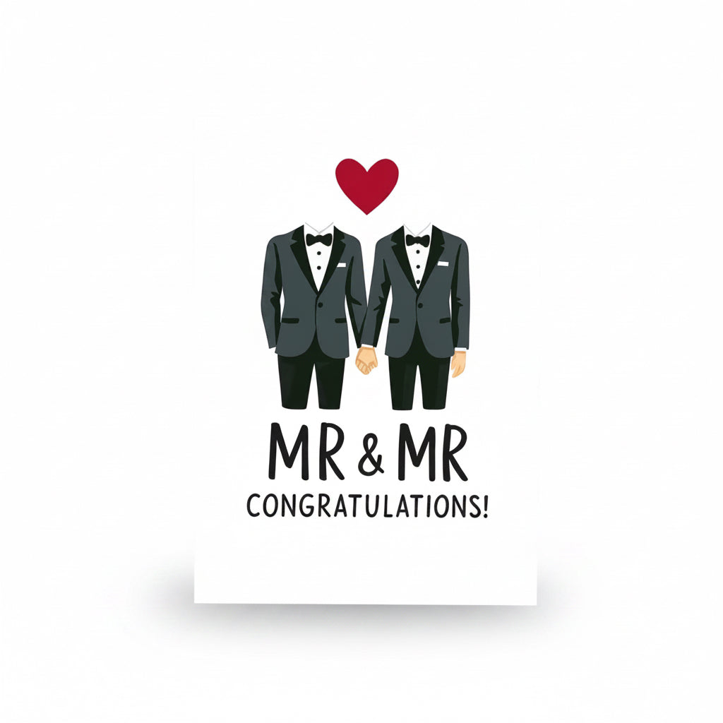 Mr & Mr Wedding Card