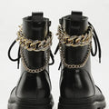 Chaînes de chaussures en or
