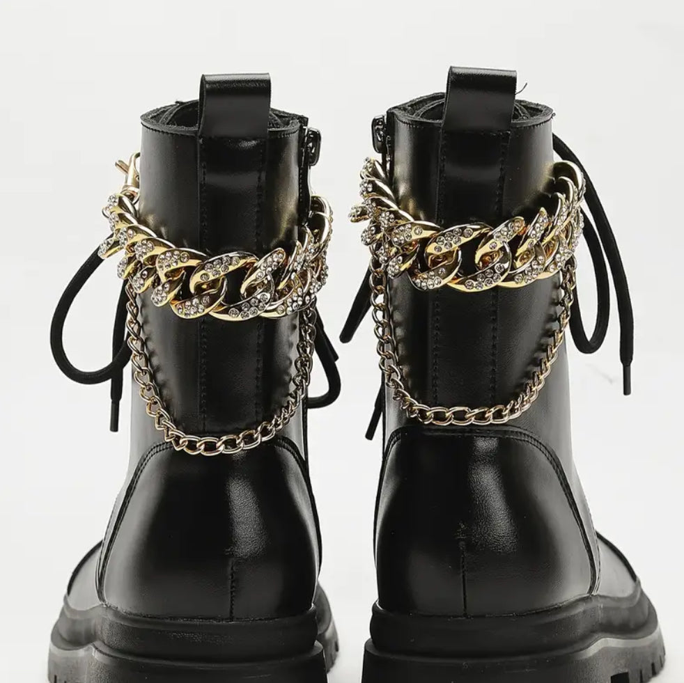 Gold Boot Shoe Chains