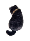 Cat with Chain Zipped Case ( Black)