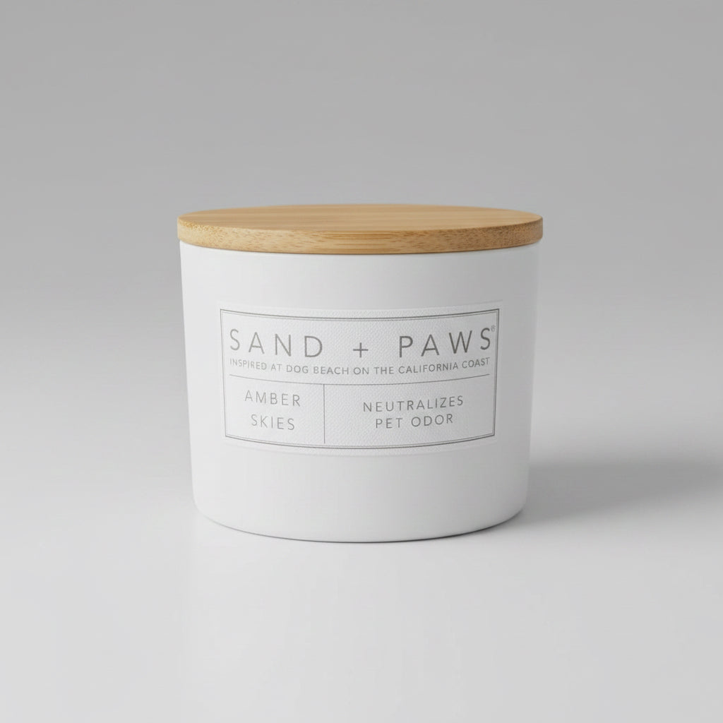 Sand + paws candle