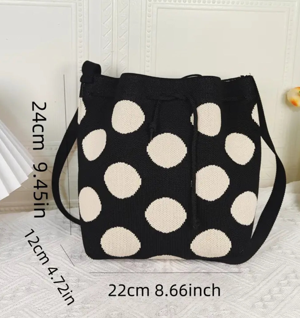 Polka dot Woven Bag