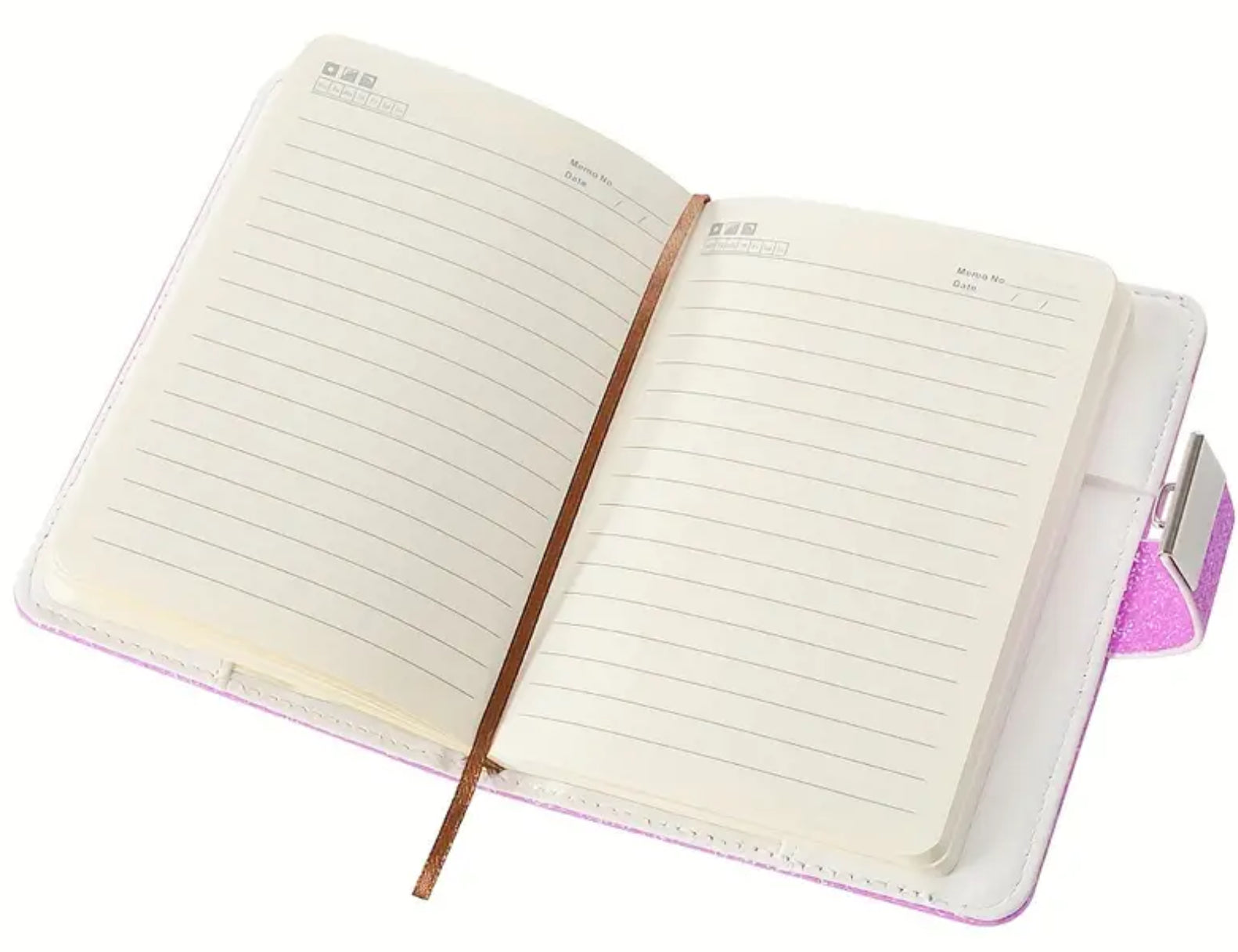 Carnet ligné A7 avec cadenas (différentes couleurs)