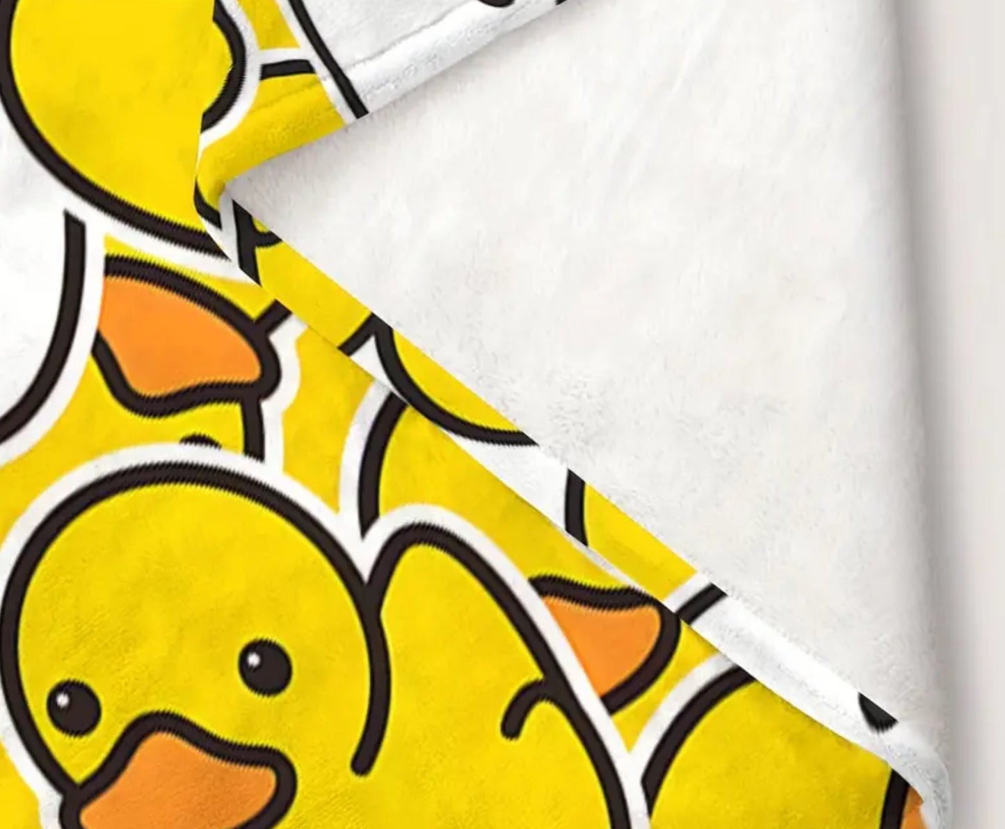 Yellow rubber duck blanket