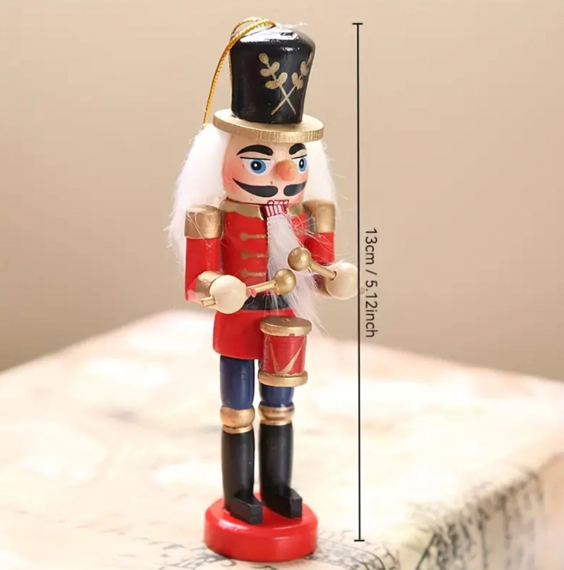 Wooden Toy Soldier Christmas Ornament