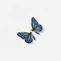 Blue Zirconia Butterfly Stud Earrings