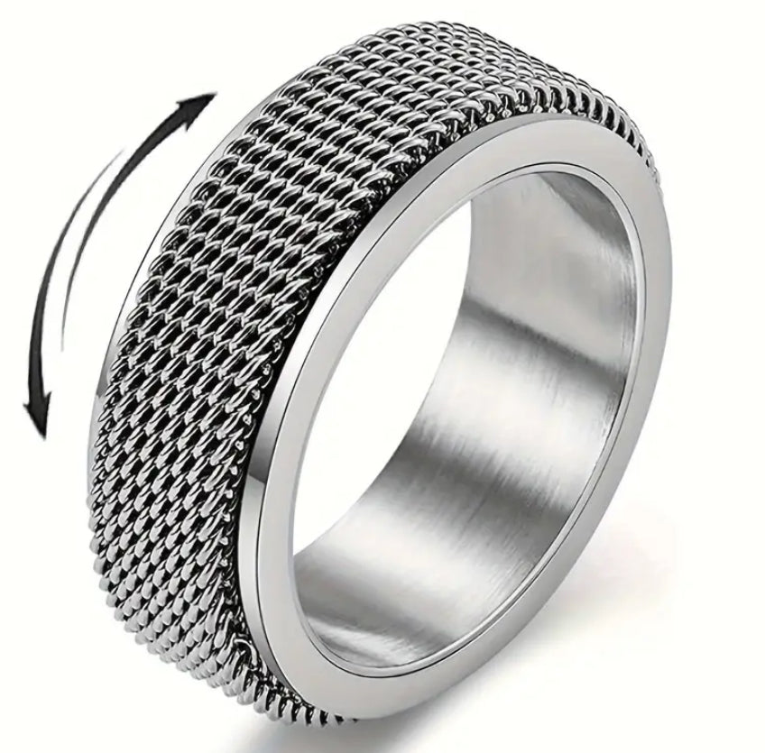 Stainless Steel Fidget Ring