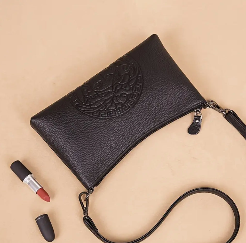 Sac Medusa en cuir noir