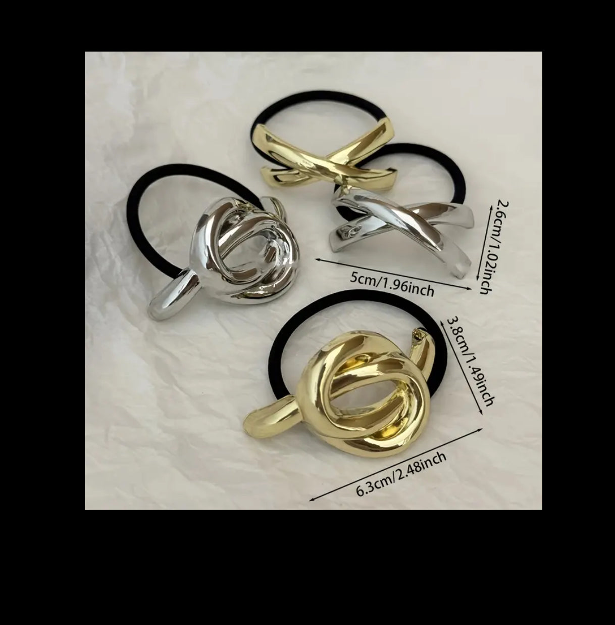 Metal hair tie