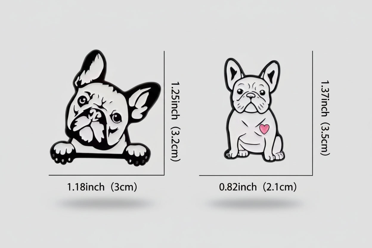 French Bulldog Pin Brooch