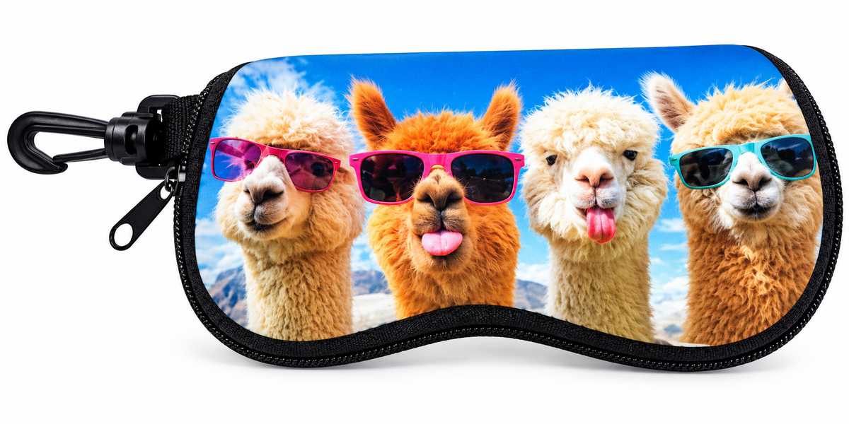 Llamas Soft Glasses Case