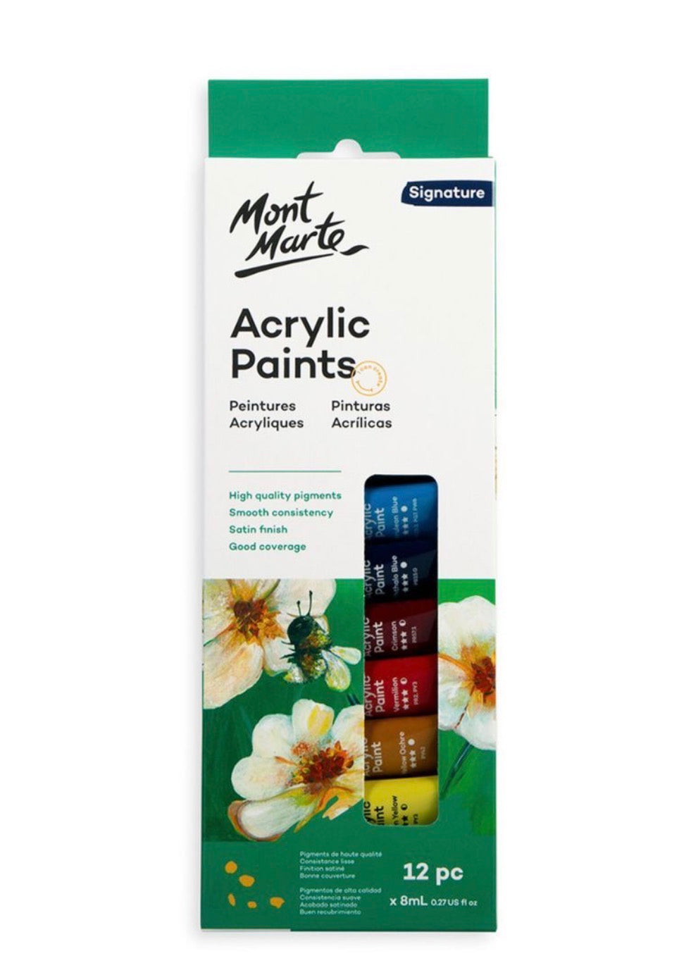 12- Colours Acrylic Paint Set