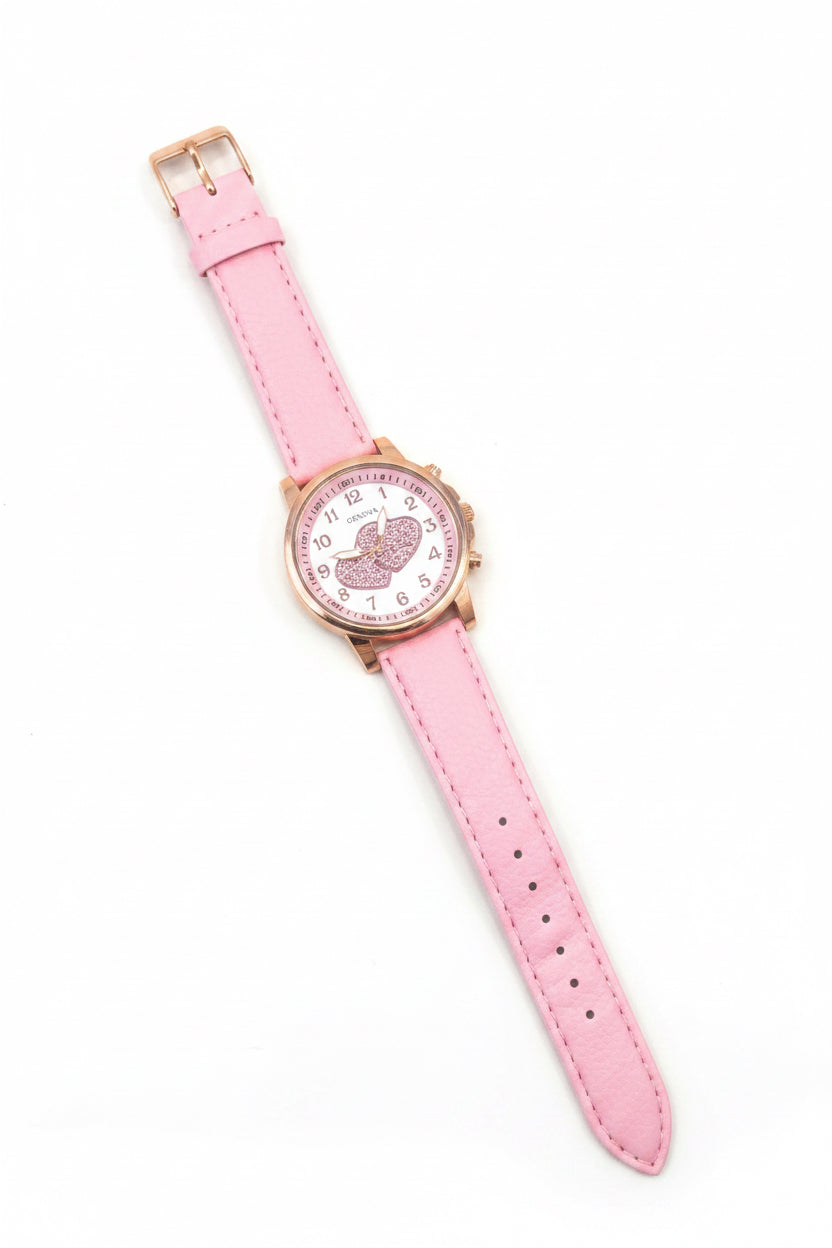 Rose Gold GENEVA heart watch