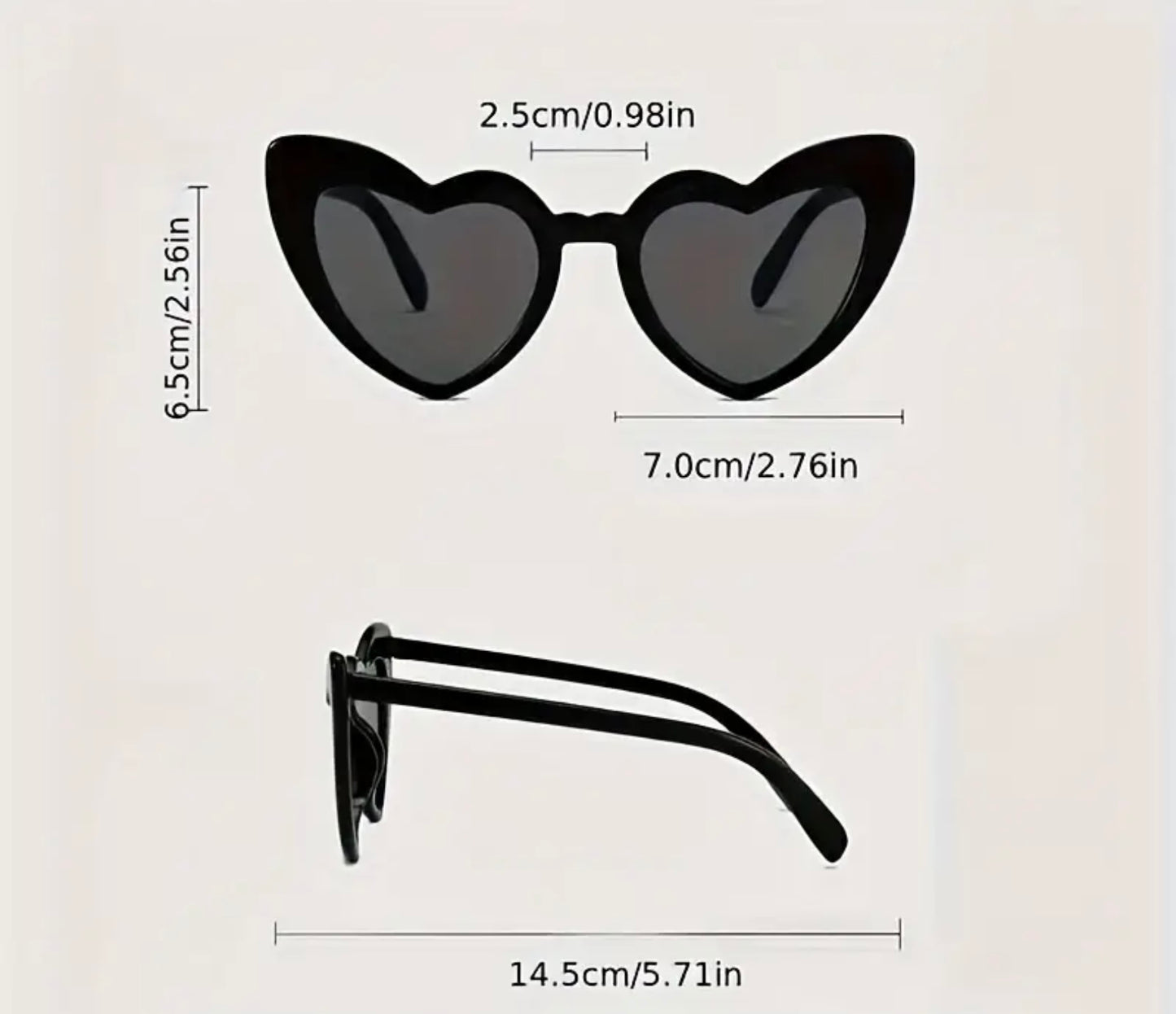 White Heart sunglasses