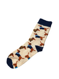 Chaussettes de tennis teckel