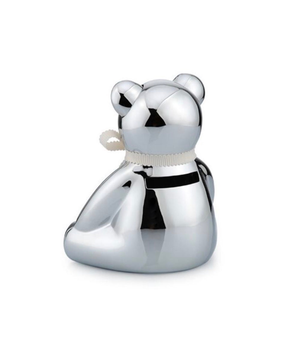 Silver-plated Teddy Bear Money Box