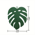 Dessous de verre en silicone en forme de feuille (2 tailles)