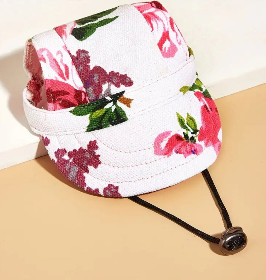 Floral Pet Fabric Hat