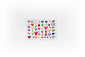 Pressed Flower Heart Greeting Card - Lots of hearts