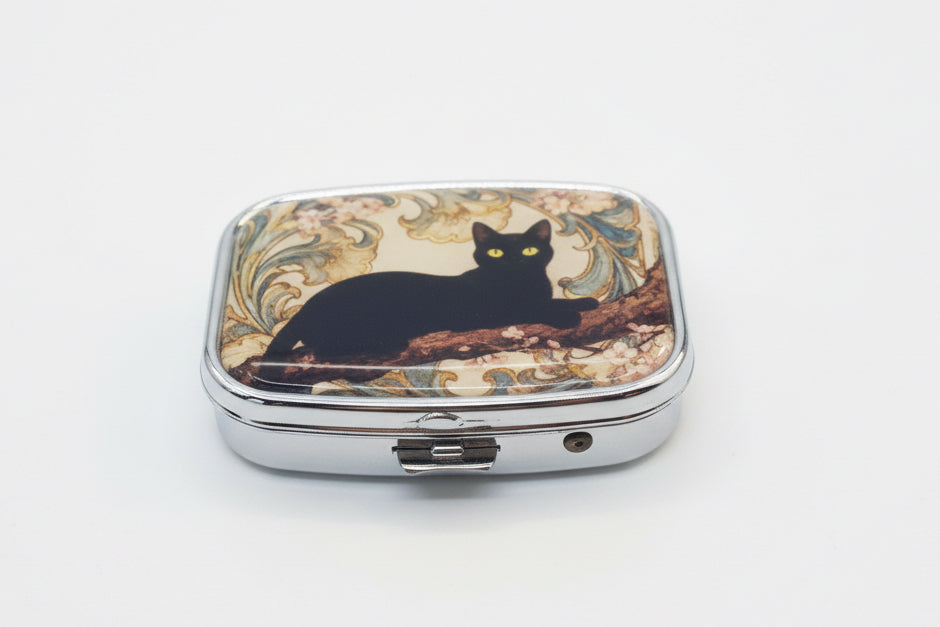 Black Cat Pill Box