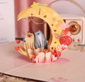 Carte de vœux 3D Chats de la Saint-Valentin
