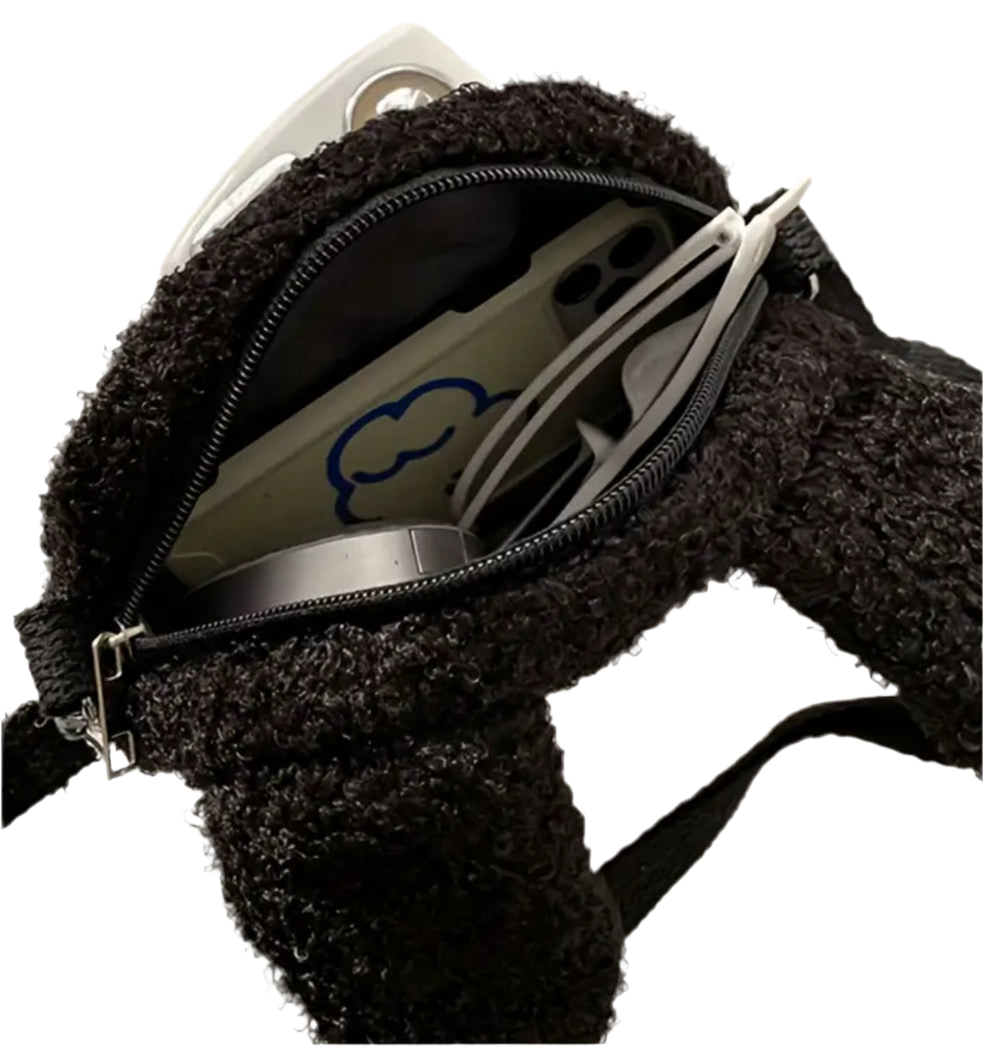 Sac souple pour chat noir