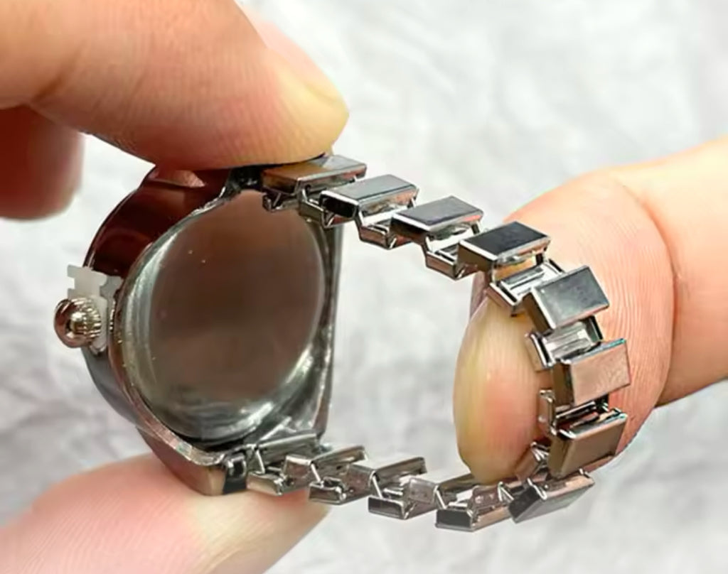 Green Quartz Watch Ring