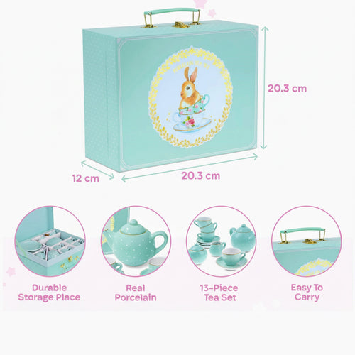 13-Piece Porcelain Tea Set