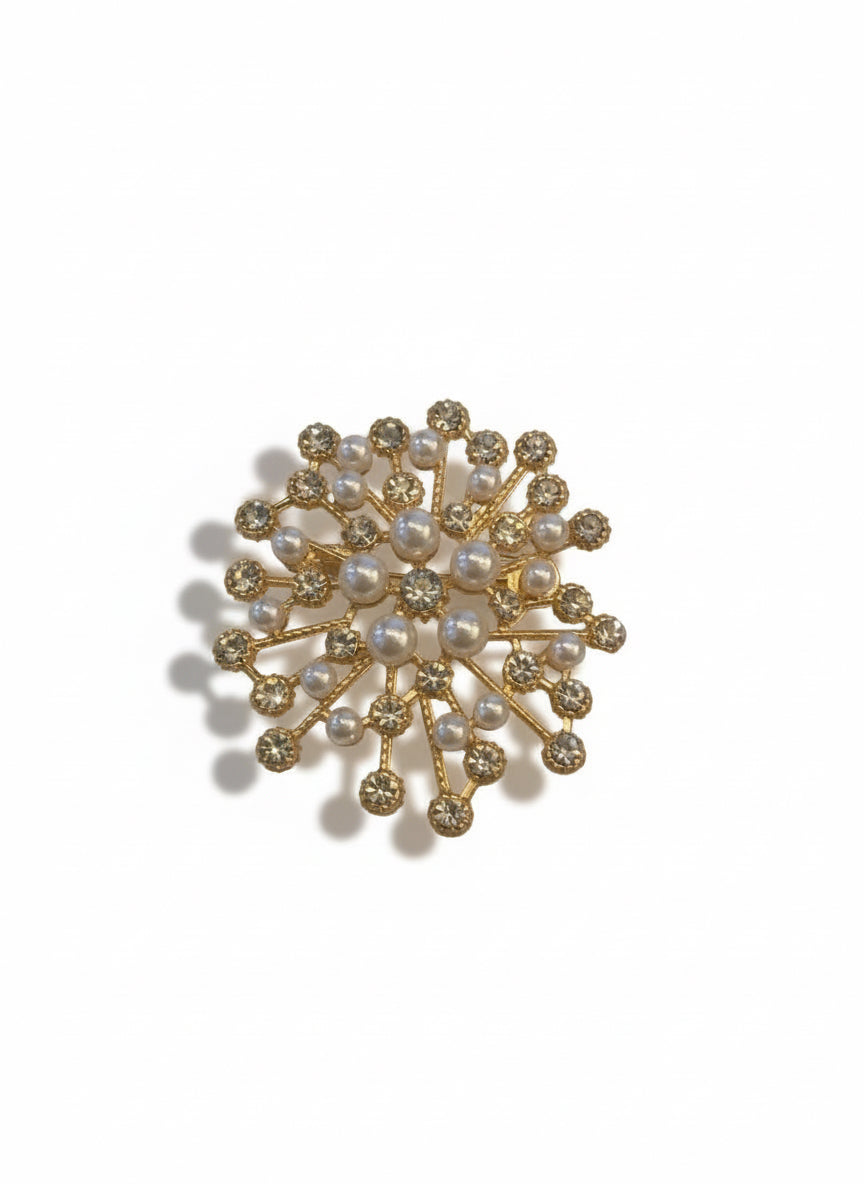 Christmas Pearl Brooch