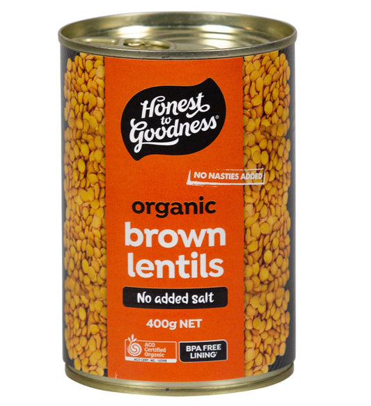 Organic Brown Lentils 400g