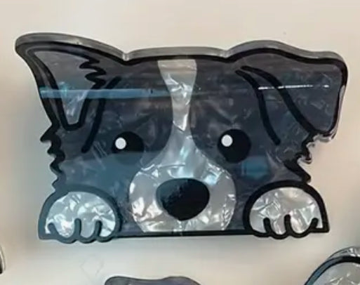 Border Collie Dog Claw Hair Clip