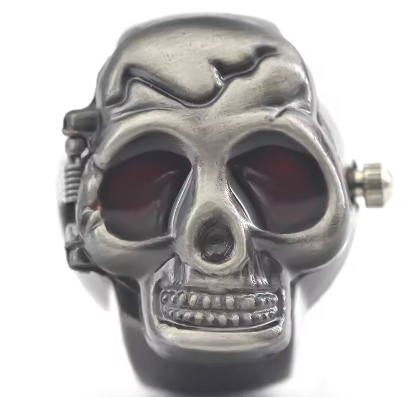 Flip Skull Watch Ring