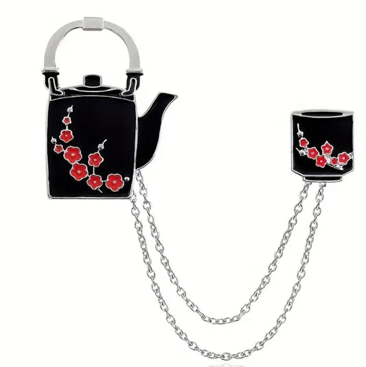 Teapot and Cup Brooch