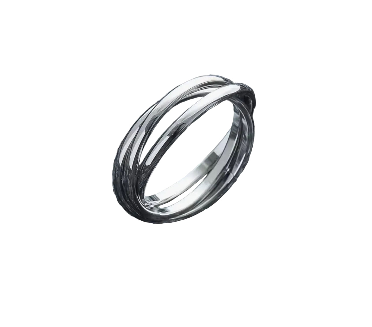 Stainless Steel Eternity Fidget ring