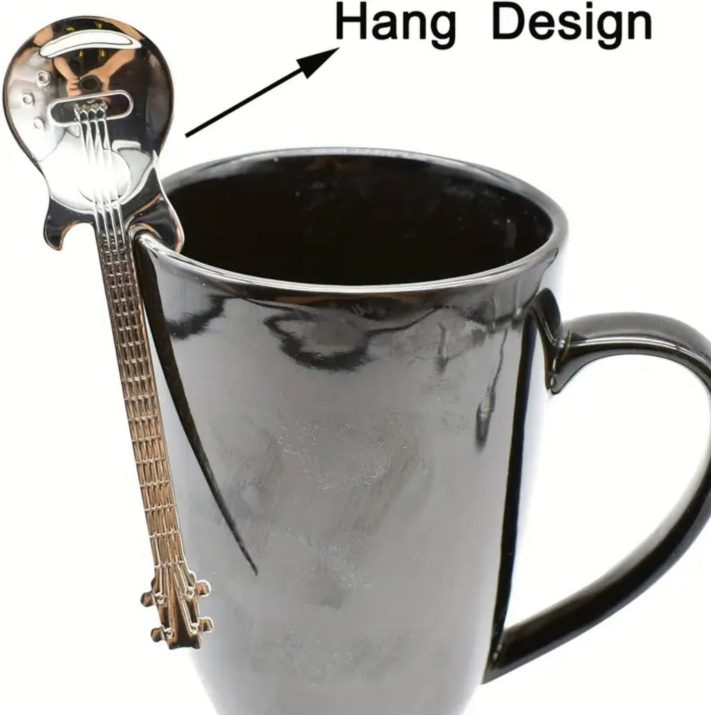 Cuillère à café colorée pour guitare électrique (acier inoxydable)